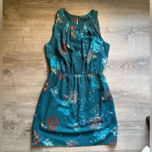 41 Hawthorn Teal Floral Midi Dress